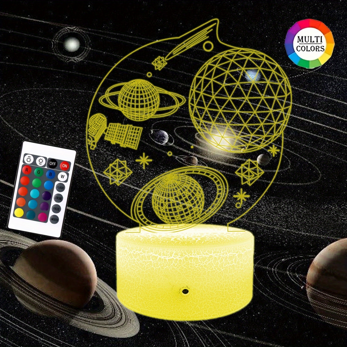 NT30863 3D Cosmic Night Light, 16 Colors