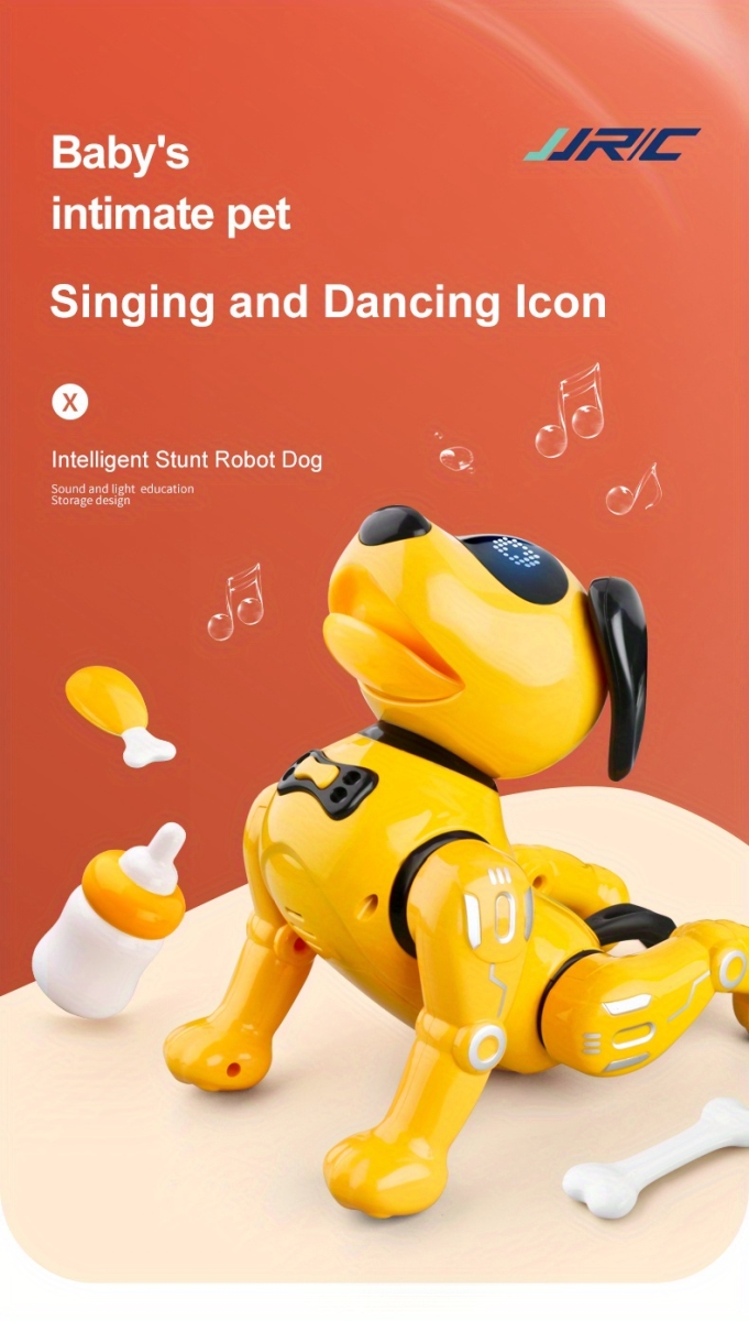 NT30903 Intelligent Dog Programming Remote Control Interactive Robot Stunt Handstand Music Dancing Toy