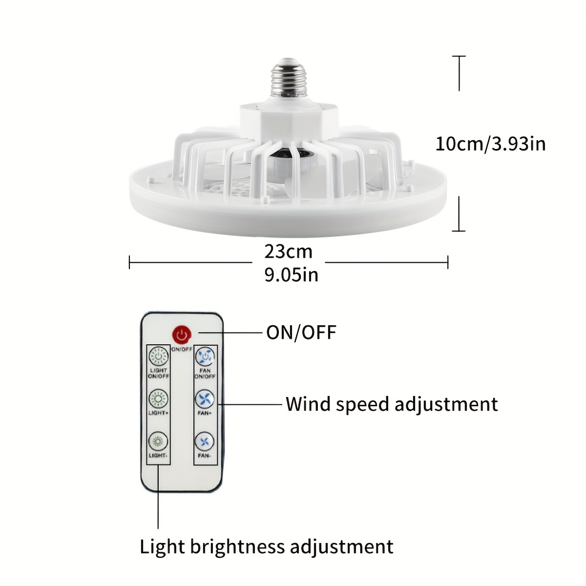 NT30907 LED Ceiling Fan with Light
