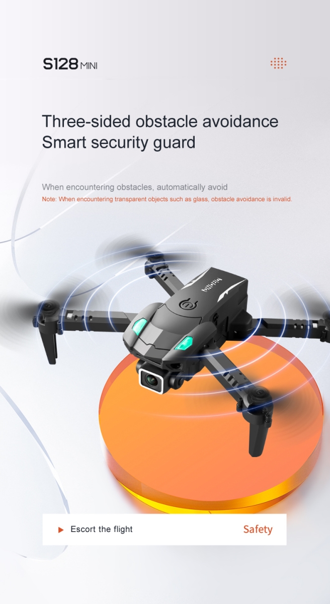NT32098 Mini Quadcopter Professional Remote Controlled Drone with HD Camera Three-sided Obstacle