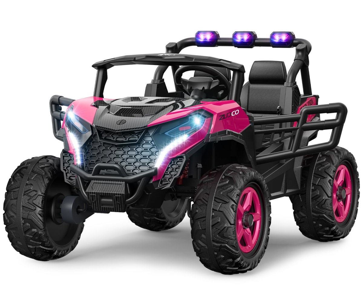 NT83811 24V 2 Seater Ride On Car Truck with Remote Control & Bluetooth, Pink
