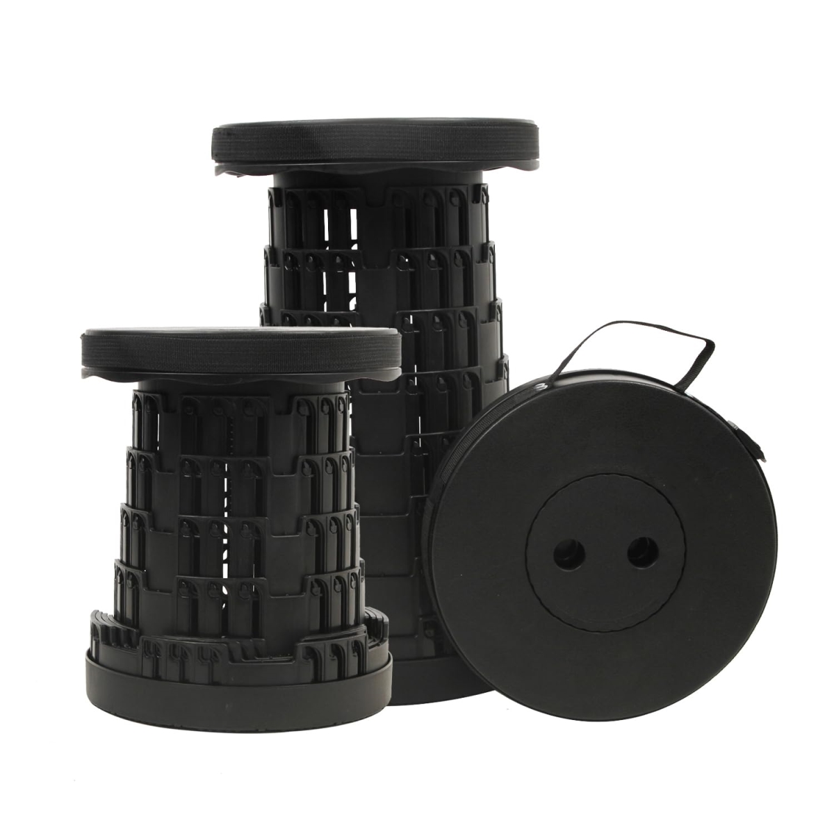 NT84103 2025 Collapsible Stool Chair, Max 660 lbs Adjustable, Portable, Foldable Seat for Outdoor Use