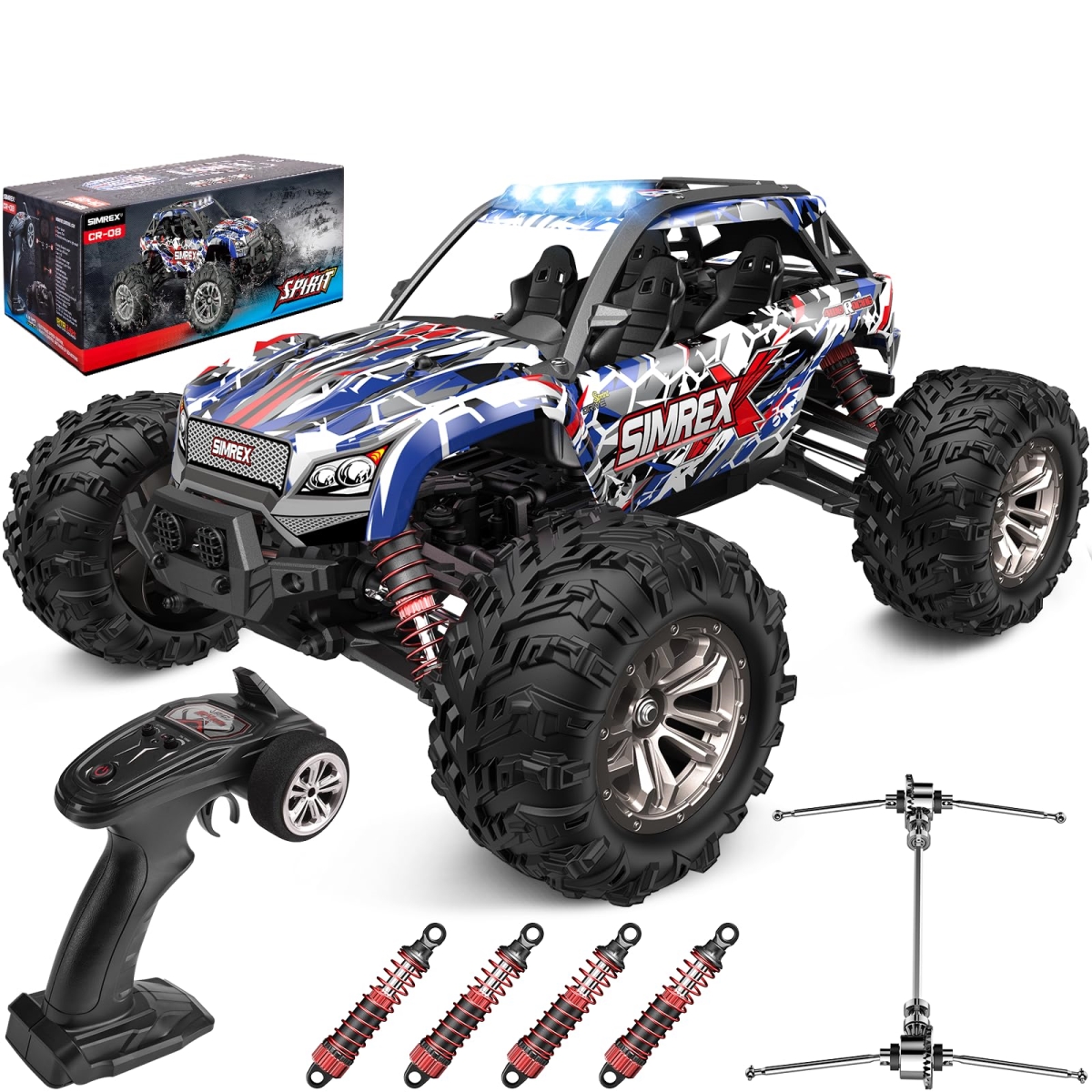 NT84235 1-16 Scale High-Speed 4WD Remote Control Truck, 36 KPH, All-Terrain Electric Vehicle