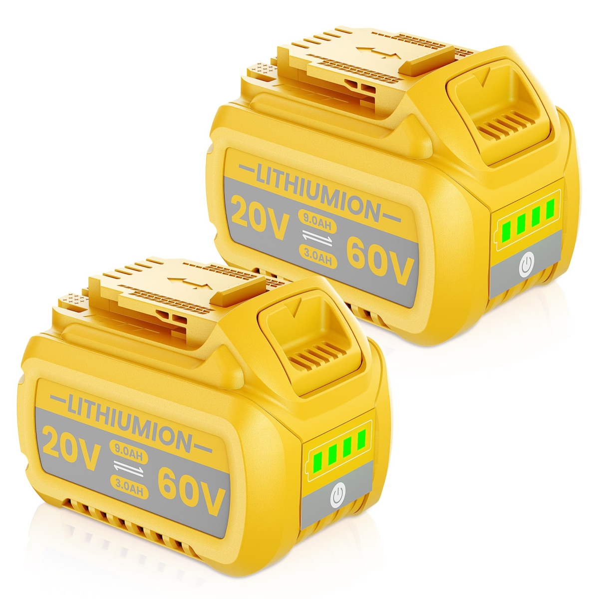 NT84269 Bonacell 60V 9Ah Replacement for Dewalt 20V 60V Flexvolt Battery - Pack of 2
