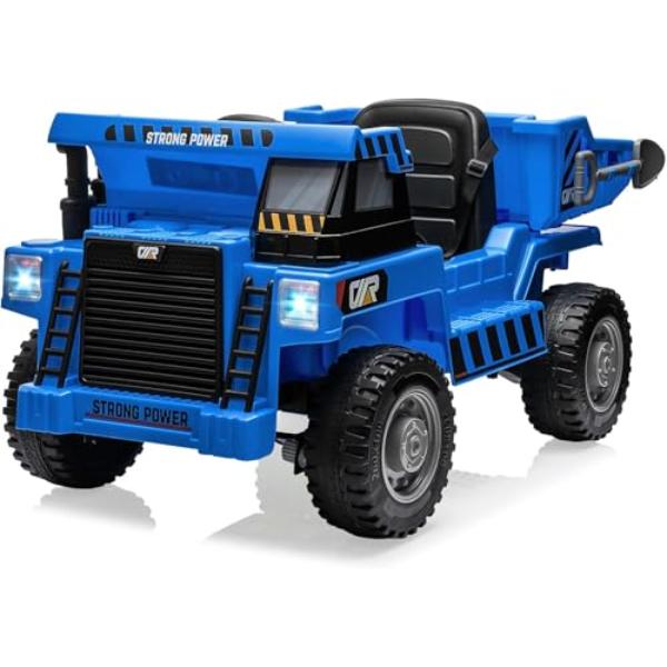 NT84517 12V Electric Ride-On Construction Truck with Remote Control Music Player
