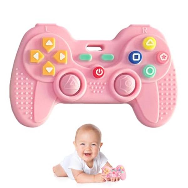 NT84732 Hooku Silicone Teething Toys for Babies, Remote Teether, Sensory & Chew Toys