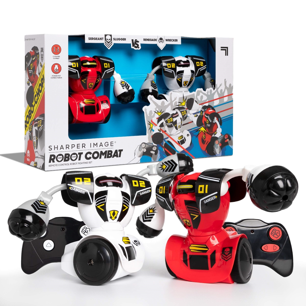 NT84988 Sharper Image Robot Combat Set, 2-Player Remote Control Battle Robots for Kids & Family