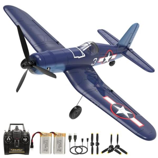 NT85029 4CH Remote Control Plane, P51D Remote Control Airplane with 3 Modes High Speed Engine, Remote Control with XPilot Stabilization