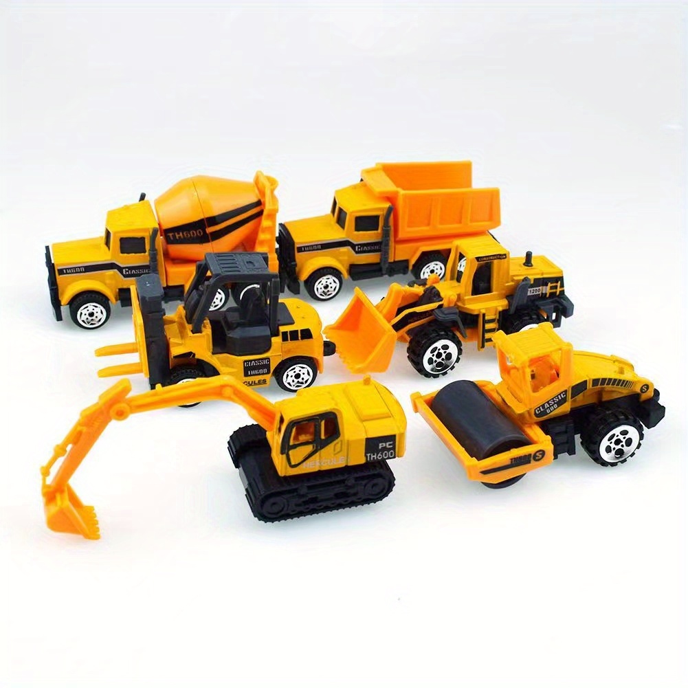 NT32147 Childrens Sliding Alloy Engineering Dump Truck Excavator Road Roller Mixing Forklift Engineering Vehicle Model