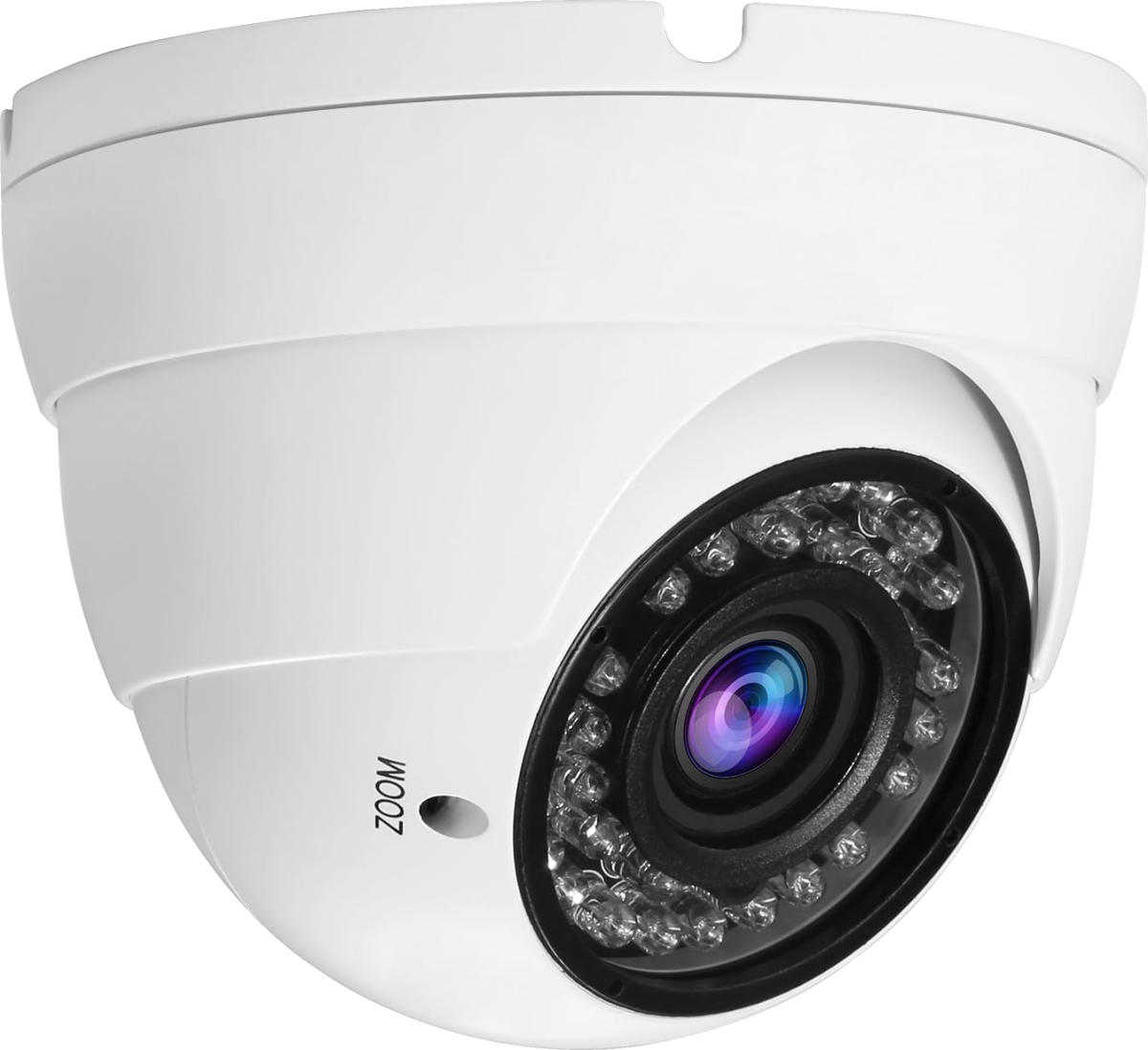 NT85104 Anpviz Analog CCTV Camera HD 1080P 4-in-1 Security Dome Camera, 2.8 mm - 12 mm Varifocal Lens, Weatherproof Metal Housing - White