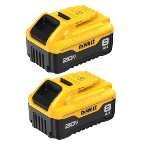 NT85418 8 Ah DEWALT 20V MAX XR Batteries - Pack of 2