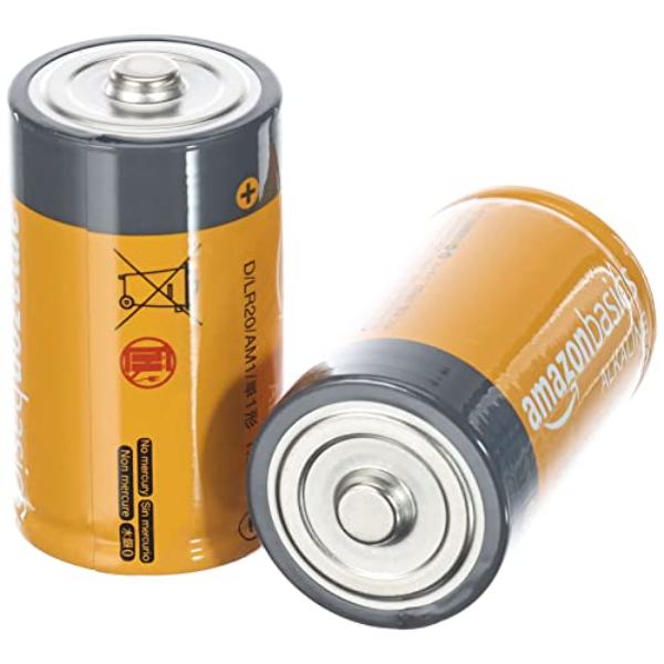 NT85424 Amazon Basics D Cell Alkaline Batteries, 5-Year Shelf Life - 96 Count - Pack of 12