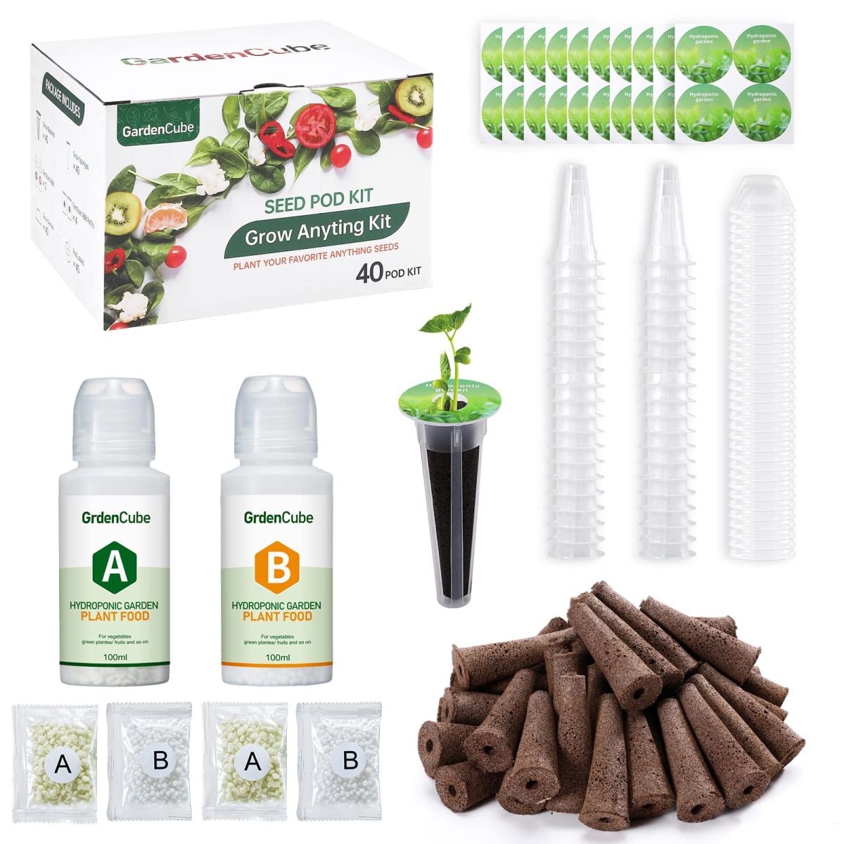 NT85489 Hydroponic Pods Kit for Aerogarden Herb Kit - 166 Piece