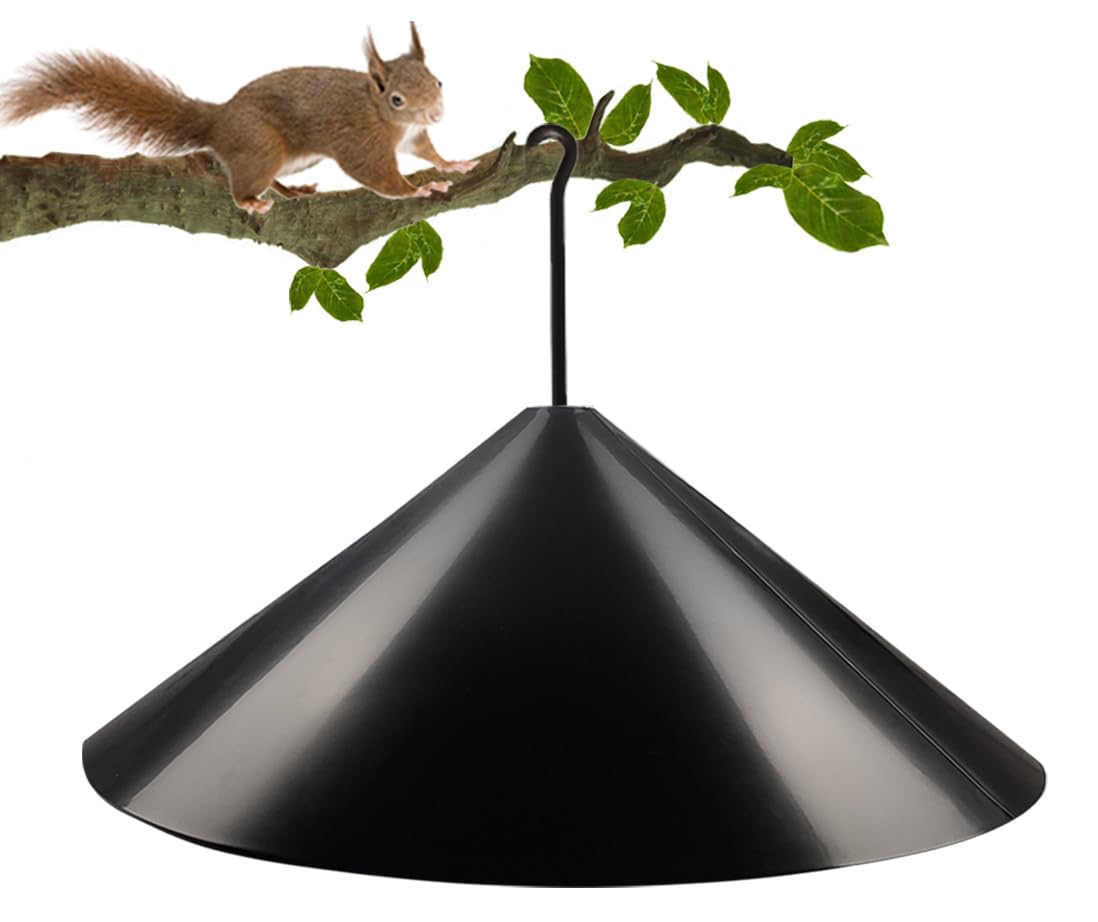 NT85638 Garbuildman Squirrel Baffle for Bird Feeder Pole, Outdoor Hanging Mount, 19 in. Diameter