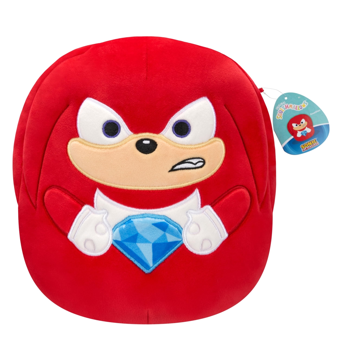 NT85723 14 in. Sonic The Hedgehog Knuckles Holding Blue Emerald Plush