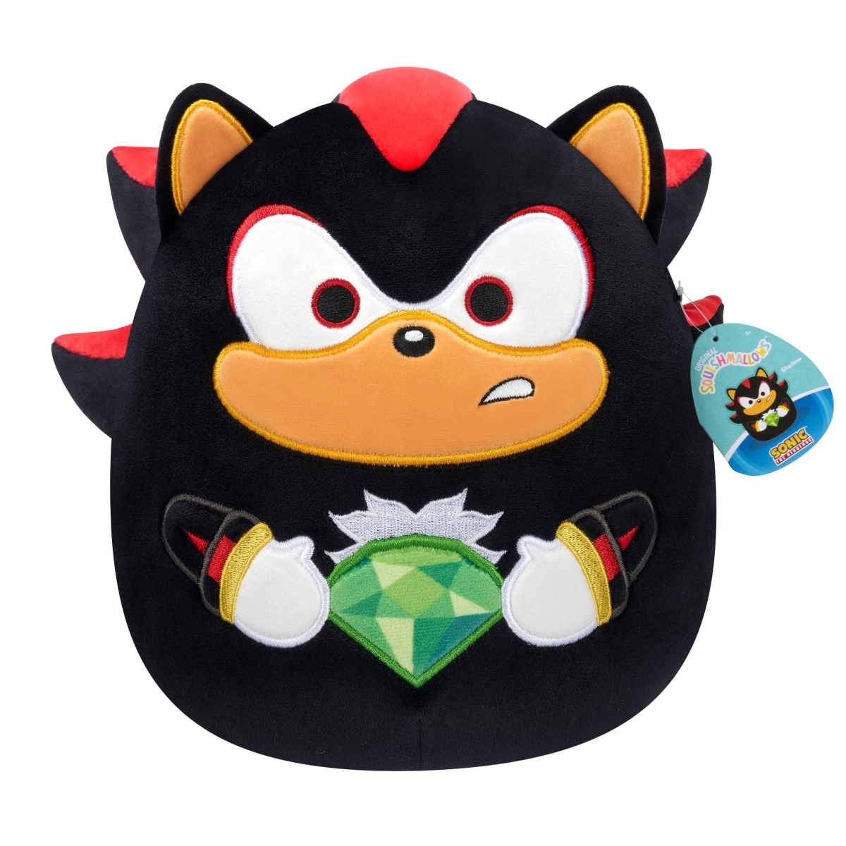 NT85724 14 in. Sonic The Hedgehog Shadow Plush Holding Green Emerald
