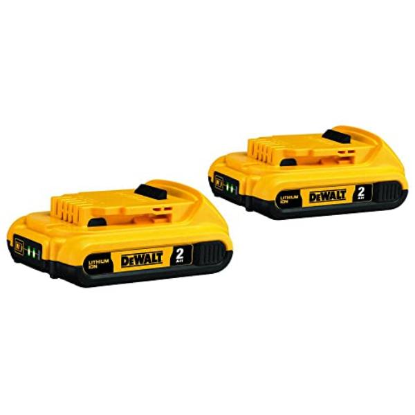 NT85781 DEWALT 20V MAX Battery, Compact 2.0Ah Double Pack