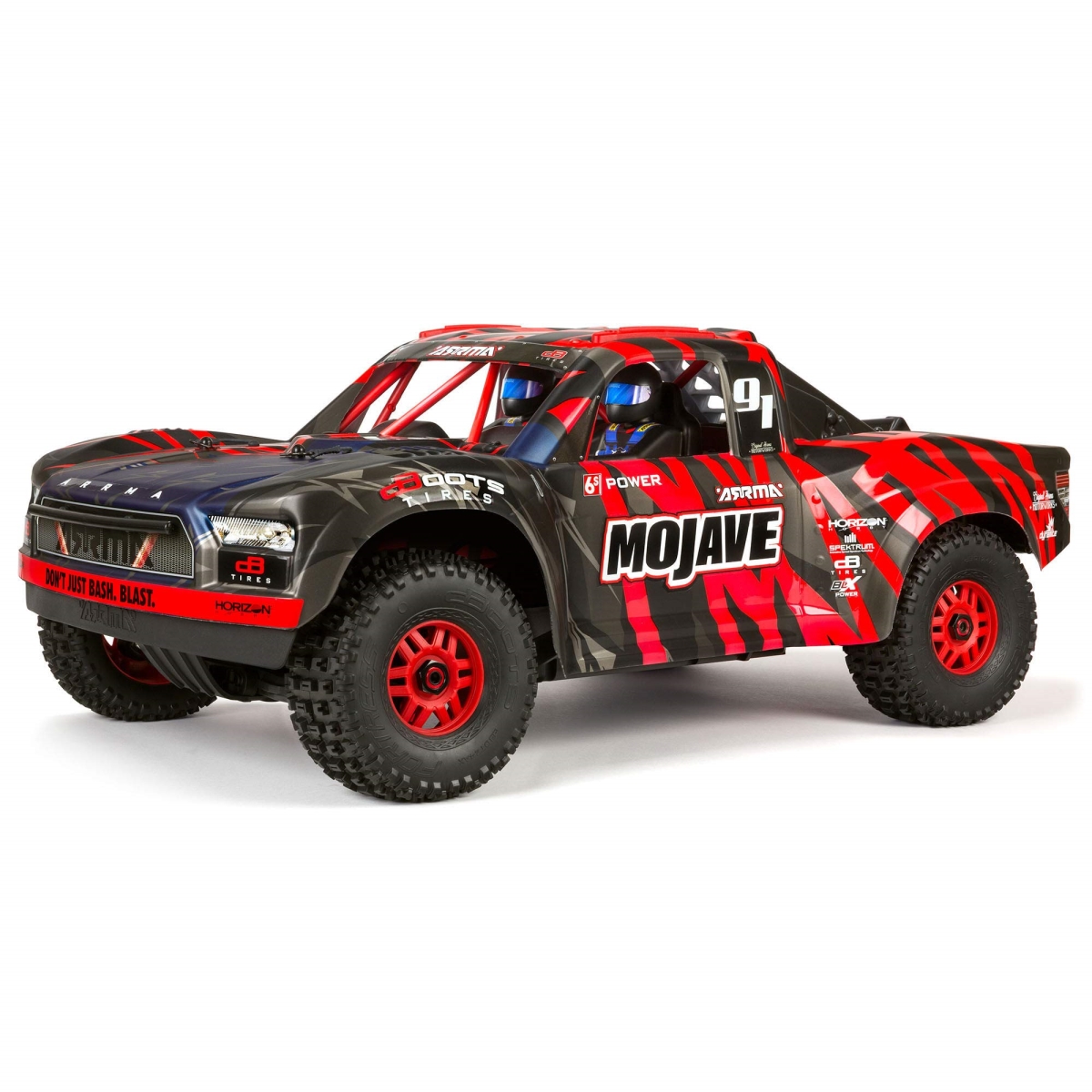 NT86054 ARRMA Remote Control Truck 1-7 Scale Mojave 6S V2 4WD BLX Desert Truck - Red & Black