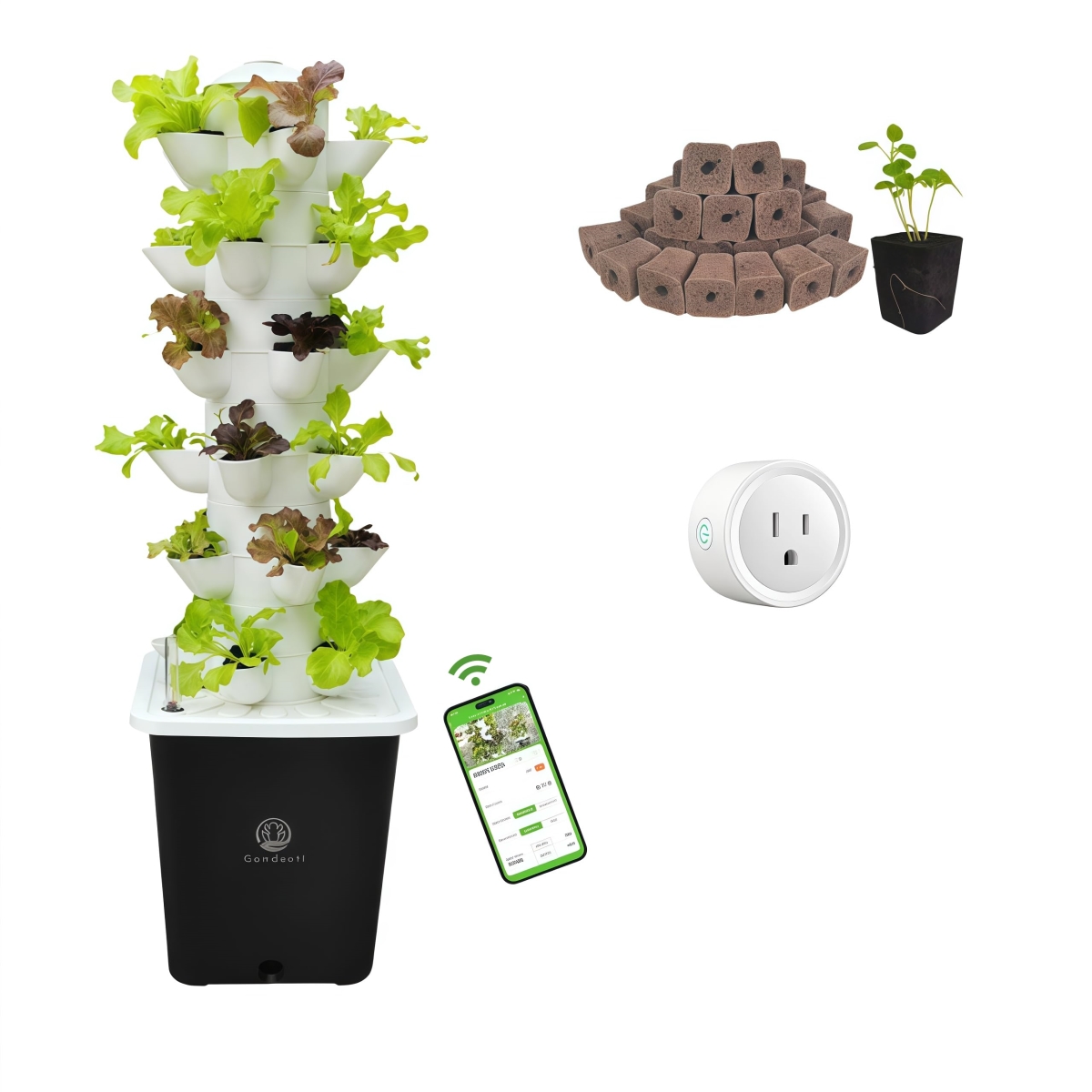 NT86699 Hydroponic Growing System, Indoor Smart Hydroponic Vegetable System, 30 Pods, Plant Germination Kit