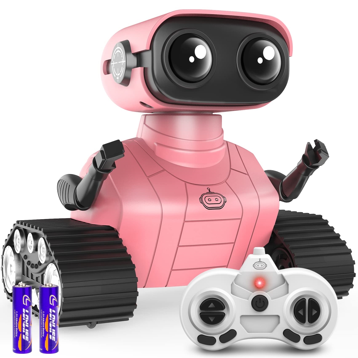 NT86755 Hamourd Rechargeable Remote Control Robot Toys for Girls with Auto-Demonstration & LED Eyes