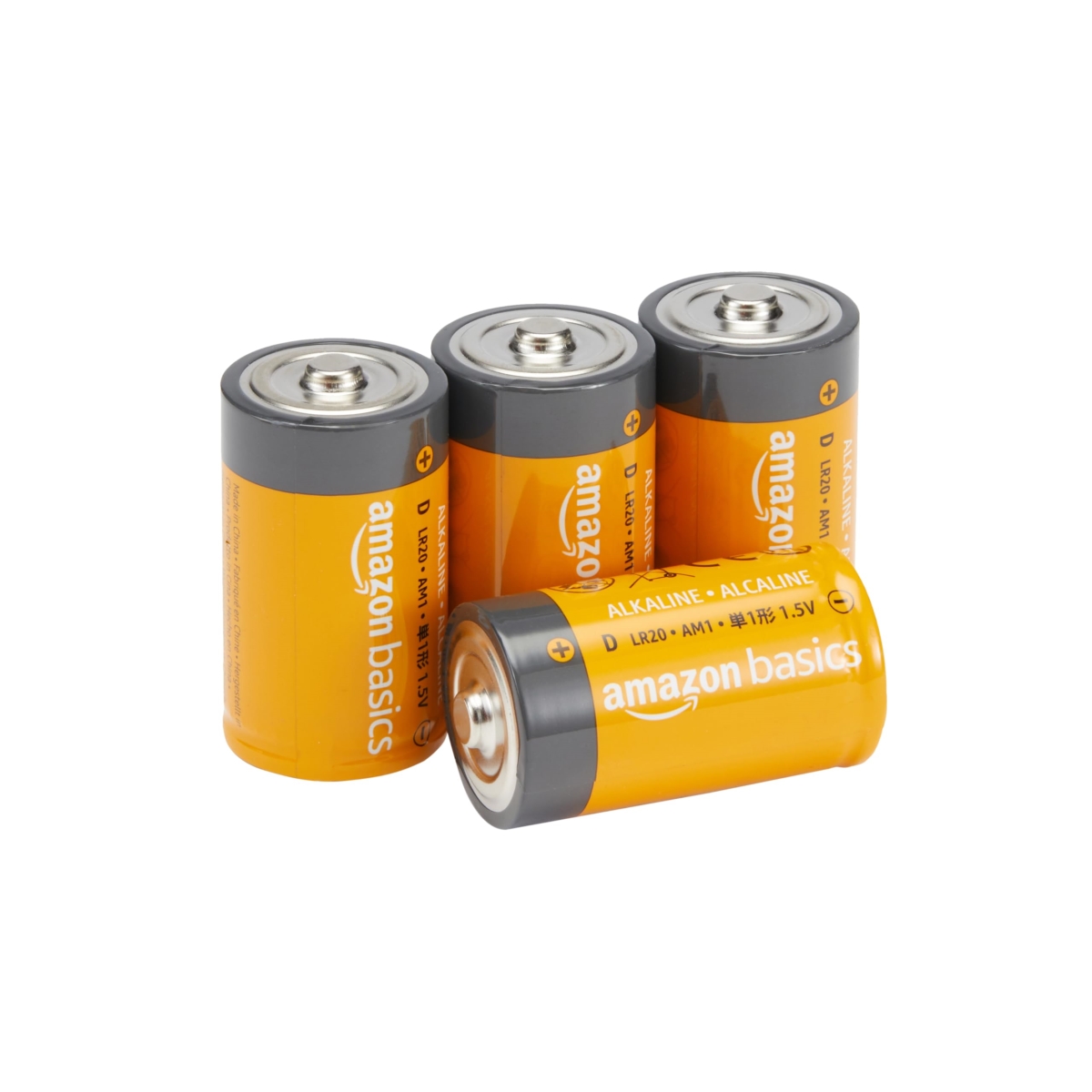 NT87280 1.5V Amazon Basics D Cell Alkaline Batteries - Pack of 4