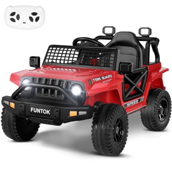 NT87502 12V 7 Ah Ride On Truck for Kids with Remote Control & LED Lights