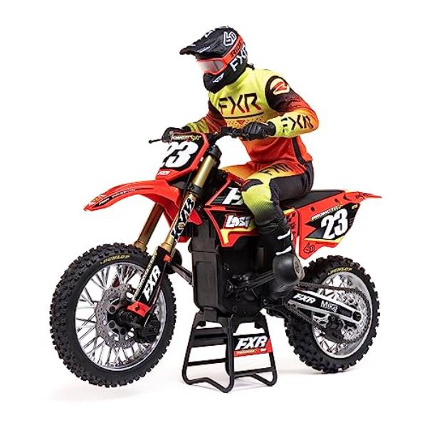 NT87556 Losi Remote Control Promoto-MX 1-4 Scale Motorcycle Ready-to-Run - Red