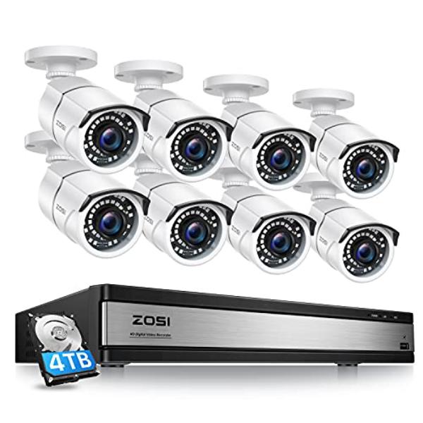 NT83723 ZOSI 1080P 16 Channel Security Camera System with AI Detection & 8 Outdoor Camera
