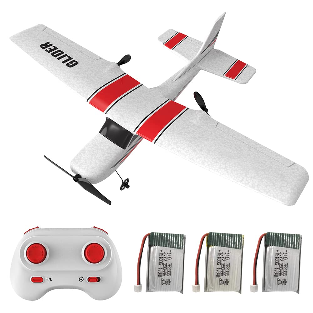 NT83741 GoolRC Z53 Remote Control Airplane, 2 Channel, 2.4 Ghz Remote Control, EPP Foam, Easy to Fly with Gyro & 3 Batteries