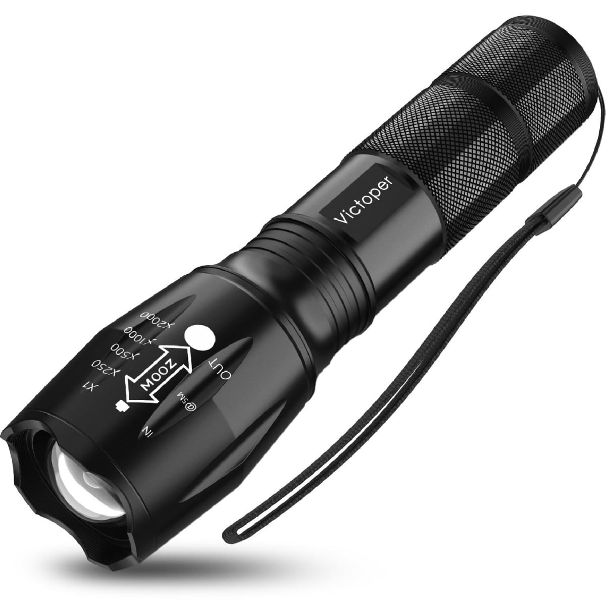 NT83799 Victoper Work Light, Bright Tactical Flashlights High Lumens with 5 Modes, Waterproof Focus Zoomable