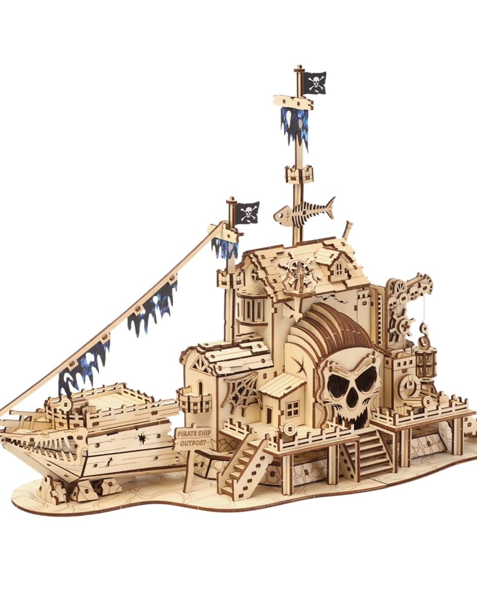 NT84527 3D Wooden Puzzle - Pirate Ship Model Kit