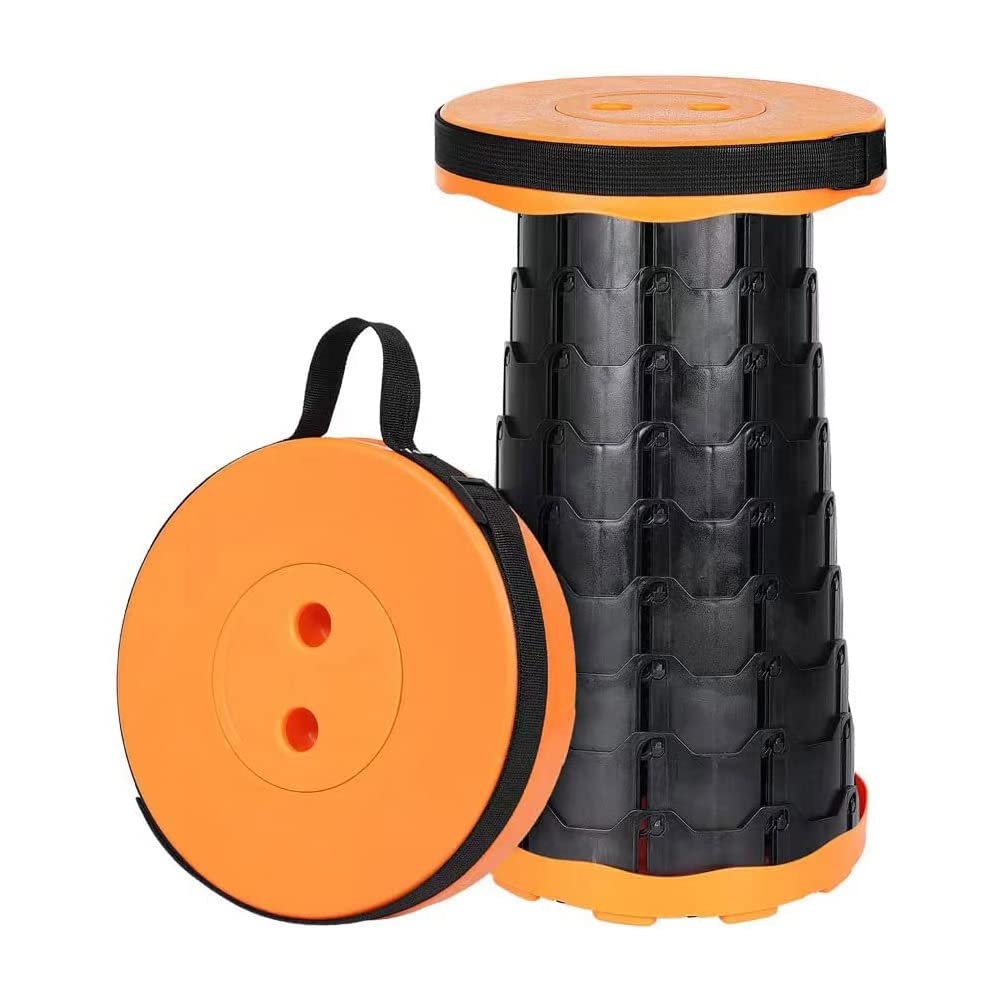 NT84565 Foldable Telescoping Stool & Portable Retractable Stool for Adults, Upgraded Collapsible Folding Seat