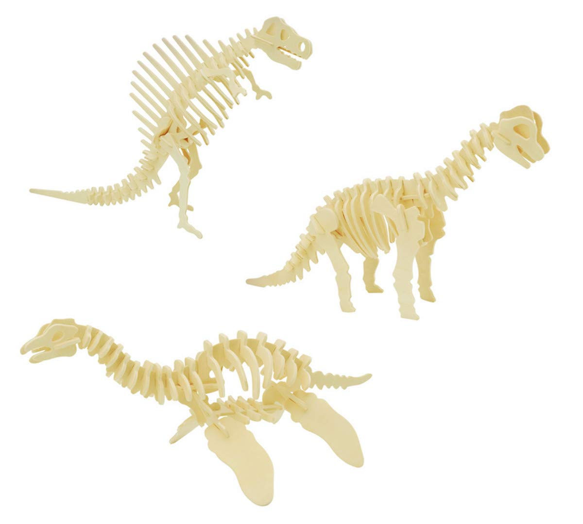 NT84677 i-CHONY 3D Wooden Crafts Puzzle - Dinosaur Skeleton Model