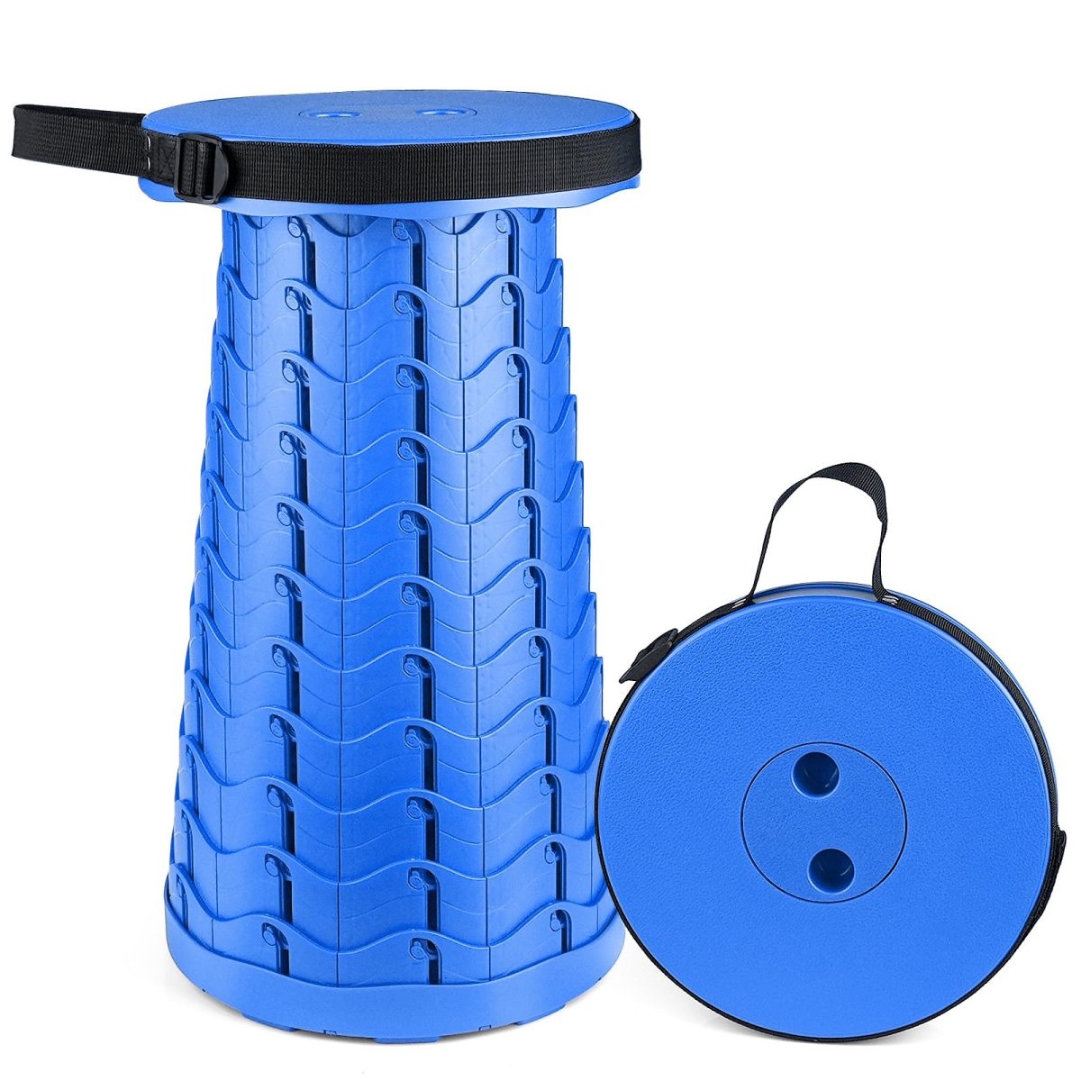 NT84894 Hesanzol Portable Telescoping Stool & Retractable Folding Stool for Camping & Travel