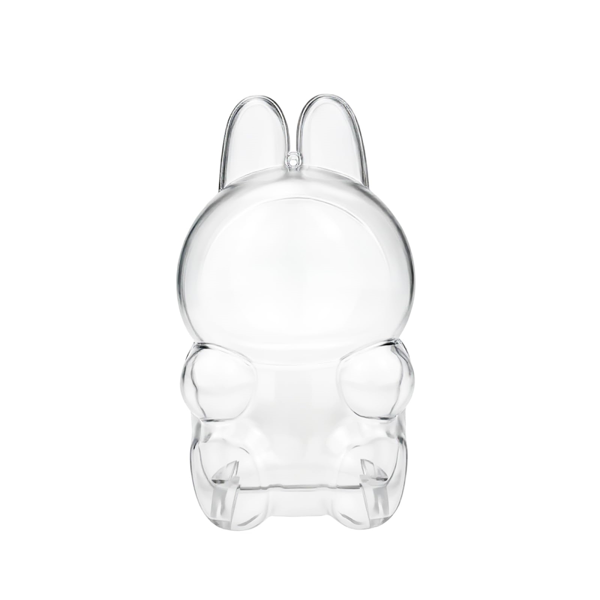 NT85083 Protective Case for LABUBU The Monsters Have a Seat, Display Box Hard Case with Silicone Strap - White
