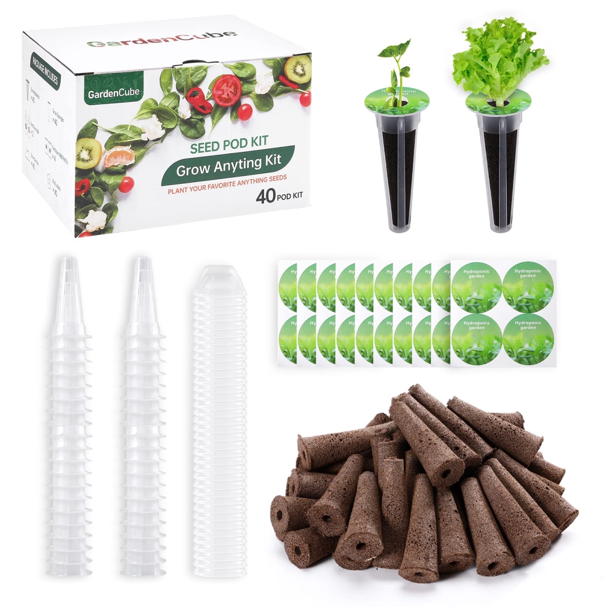 NT85488 Hydroponic Pods Kit Garden Cube Grow Anything Kit - 160 Piece