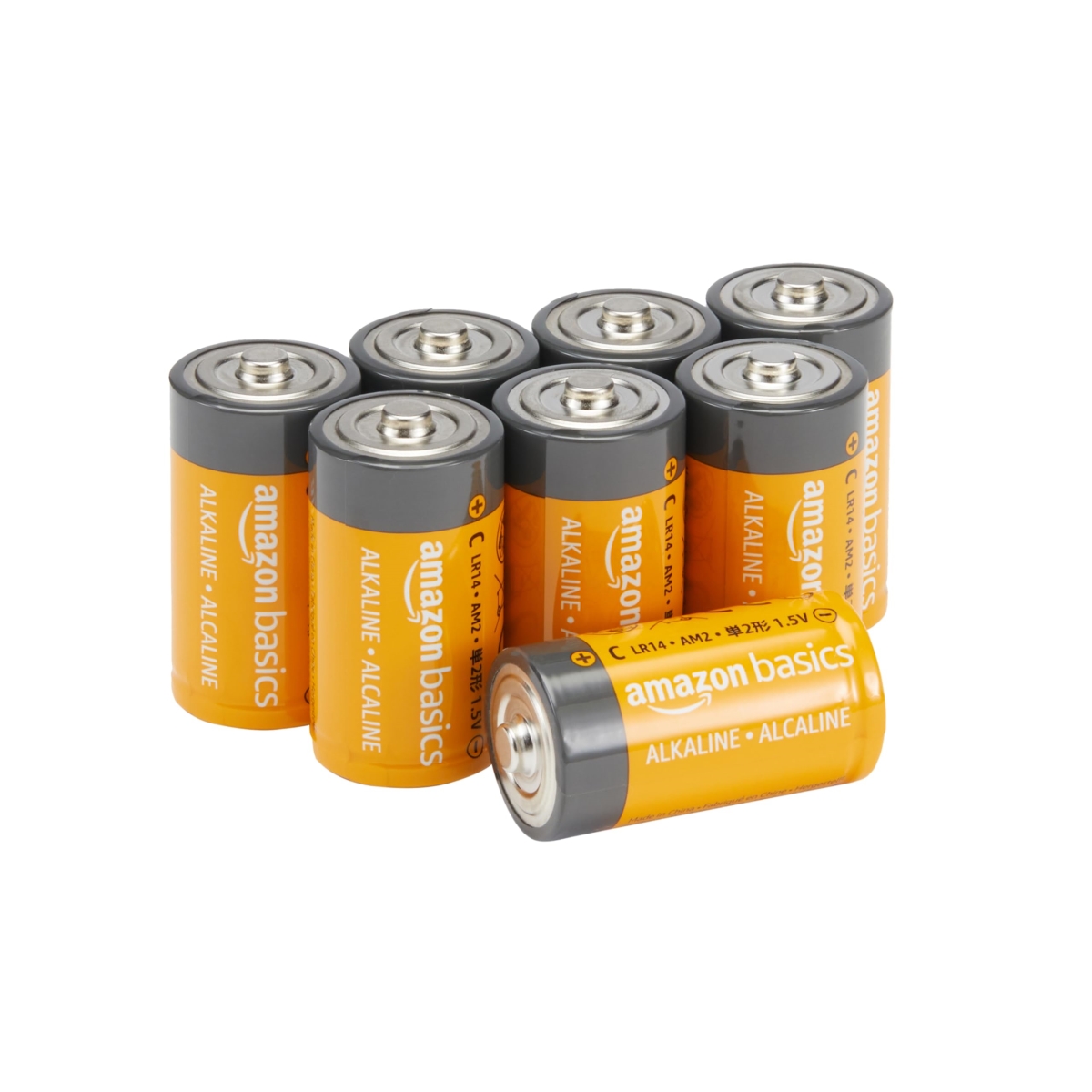 NT85494 1.5V Amazon Basics C Cell Alkaline Batteries - Pack of 8