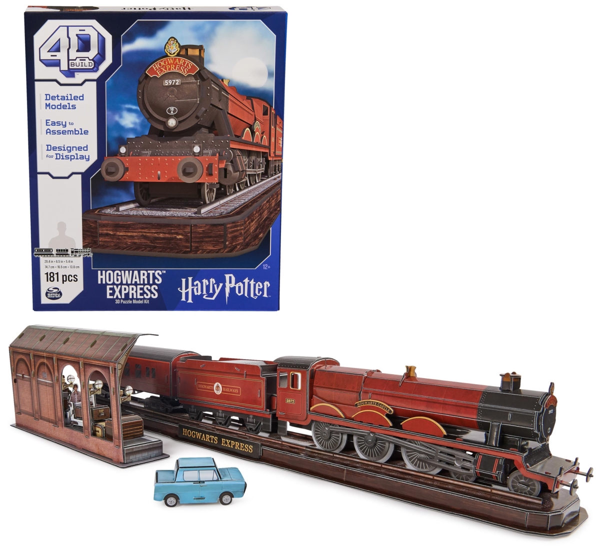 NT85850 4D Build, Harry Potter Hogwarts Express 3D Puzzle Model Kit - 181 Piece