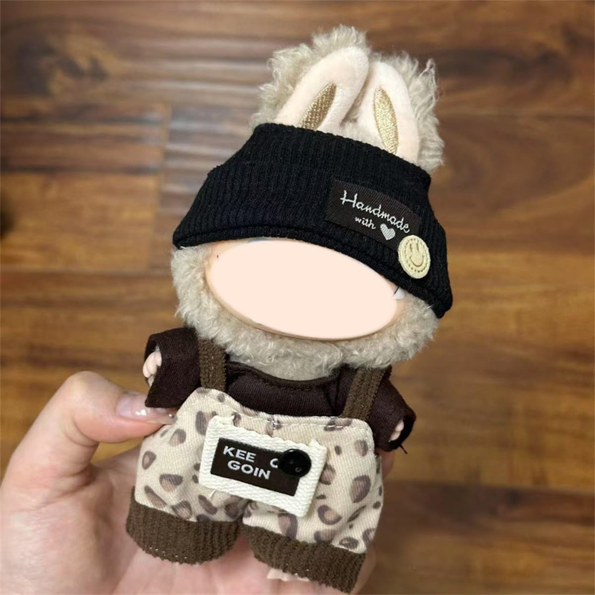 NT85901 6.7 in. Doll Clothes Compatible with Labubu Stylish Backpack Strap Style Casual Look