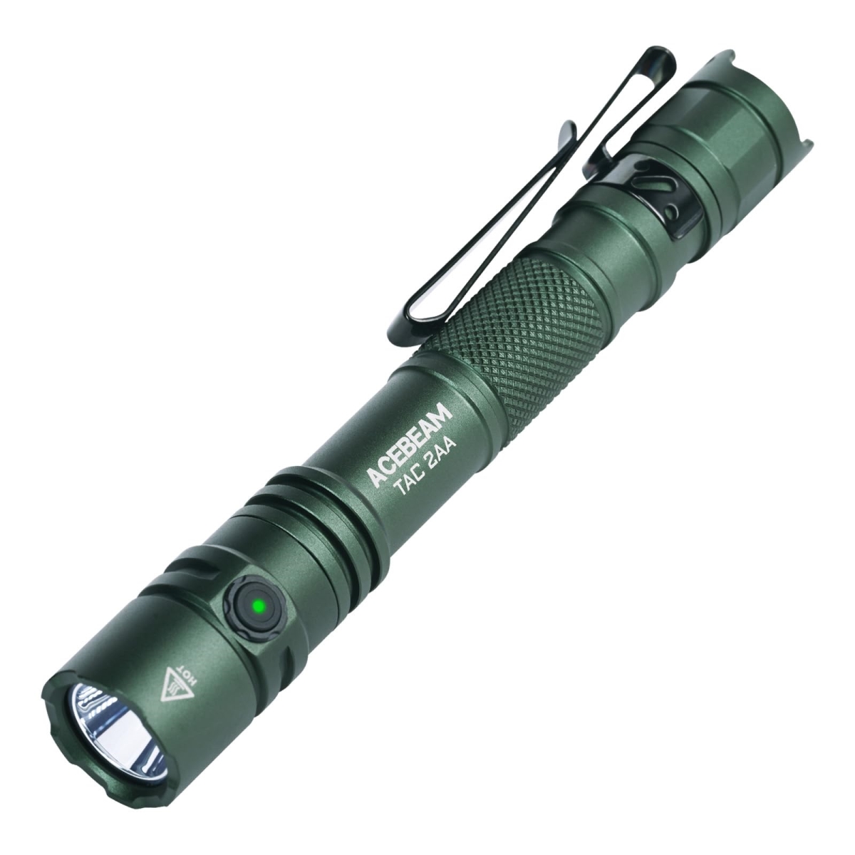 NT86078 ACEBEAM TAC 2AA EDC Tactical Dual Modes Flashlights, 1600 Lumens, Rechargeable, Pocket LED, Super Bright