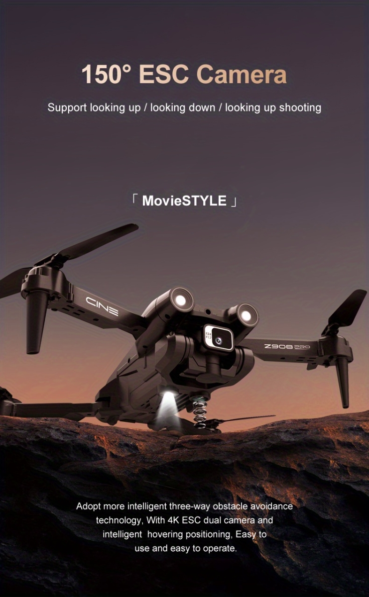 NT32222 HD Professional ESC Dual Camera Optical Flow Z908 Pro Drone