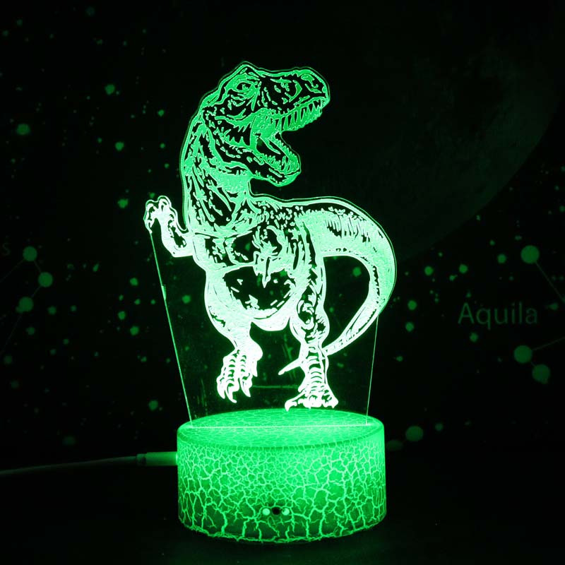 NT32224 Night Light 3D Dinosaur Statue LED Night Light with Remote Control