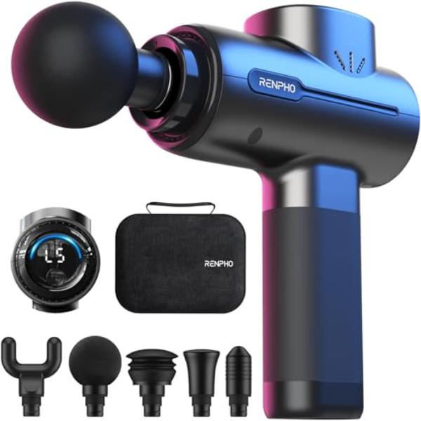 NT87075 RENPHO Massage Gun Deep Tissue Portable Percussion Massager for Back & Neck