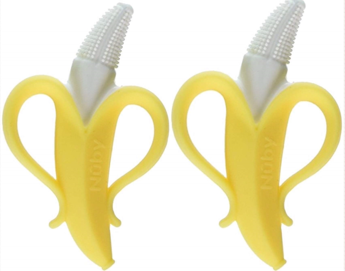 NT87336 Nuby Nananubs Banana Massaging Teether - Pack of 2