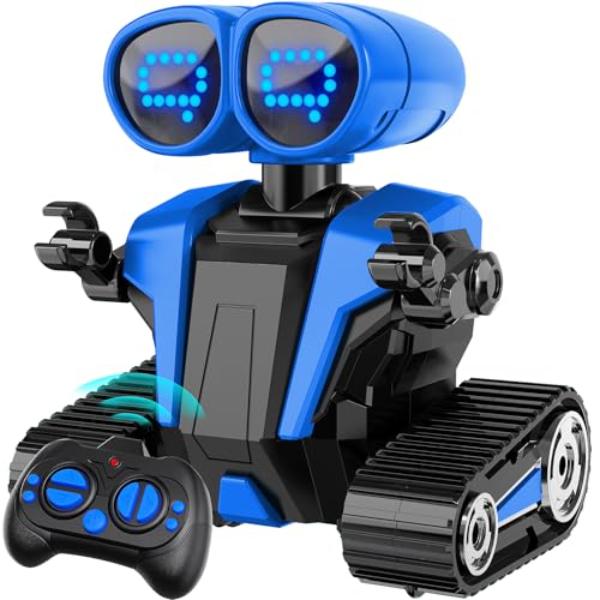 NT87404 Robot Toys for Kids with Remote Control & LED Eyes - Blue