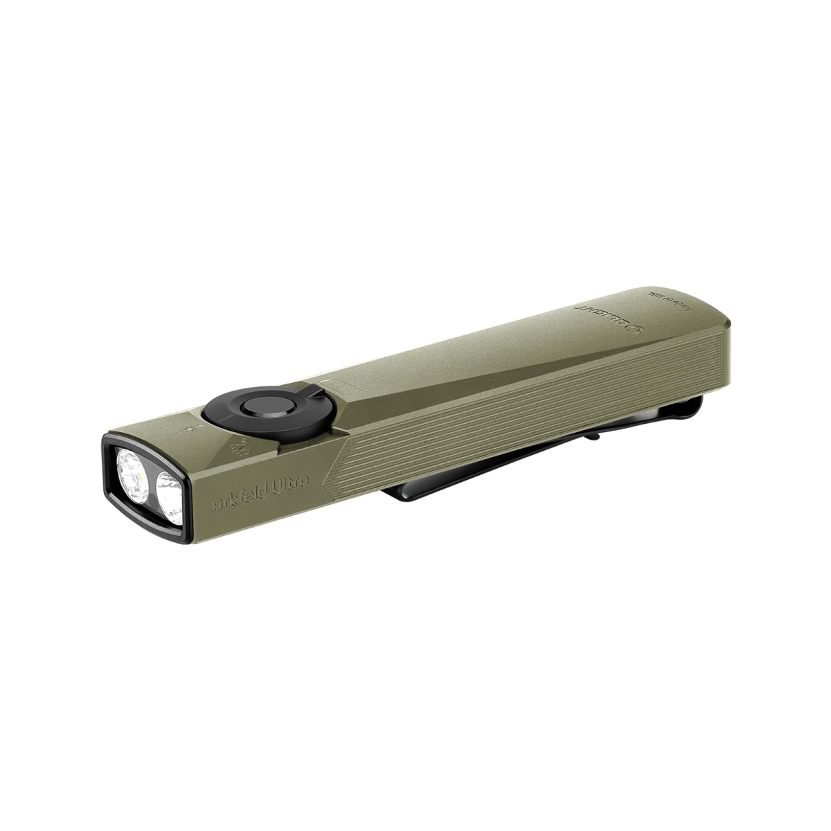 NT87605 OLIGHT Arkfeld Ultra 1400-Lumens EDC Flat Flashlights, Rechargeable Compact Pocket Flashlights - Olive Green