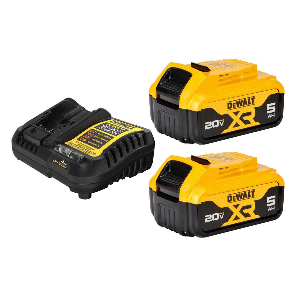 NT83740 DEWALT 20V MAX Battery Charging Kit with 2 Batteries & Storage Bag