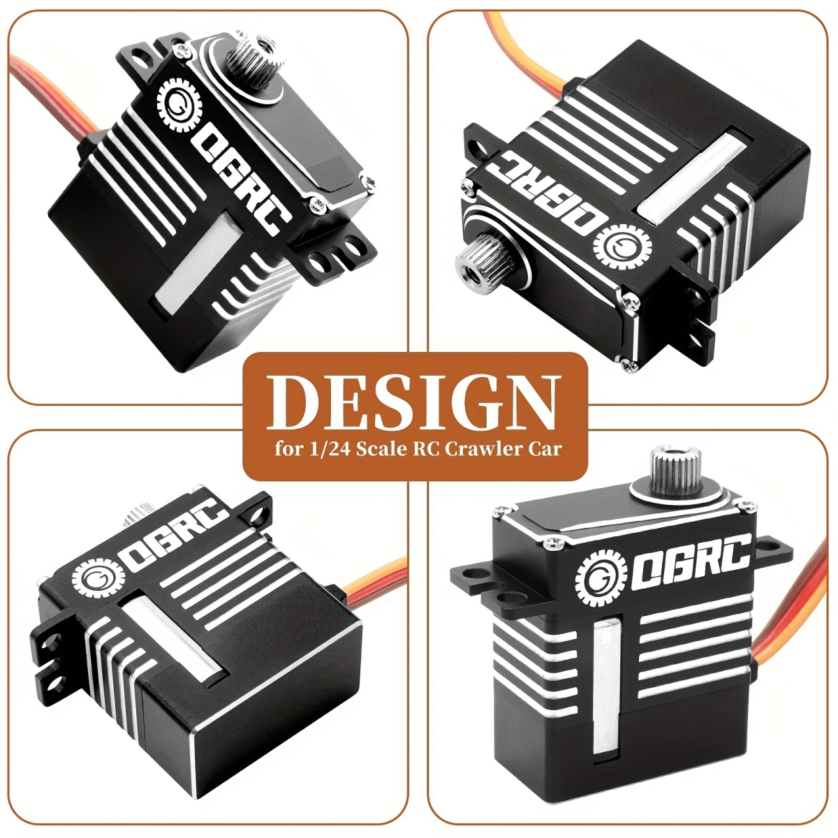 NT32252 157.48 in. OGRC SCX24 Servo SCX24 High Torque Steering Servo Digital Servo Remote Controlled Steering Servo with Steel Gear for SCX24 TRX