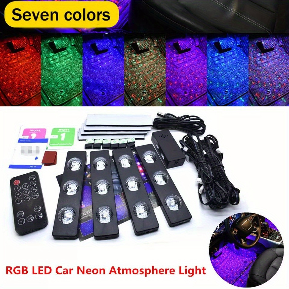 NT32254 One Drag Four LED Lights for Car