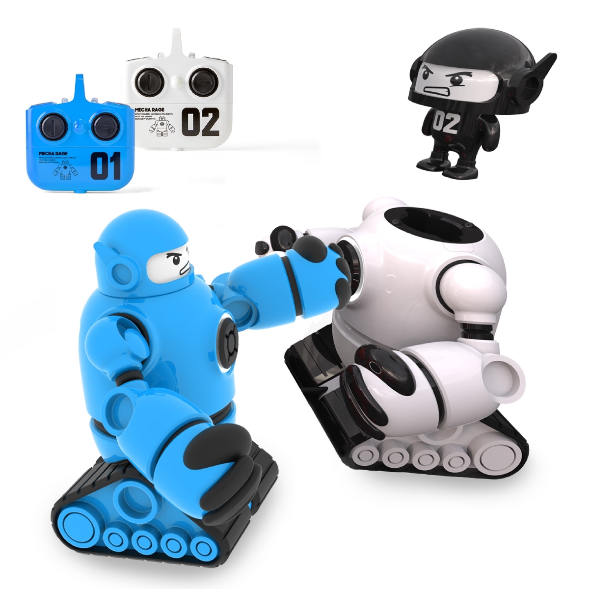 NT84983 Sharper Image Mecha Rivals Remote Control Battle Robots, Two-Player Wireless Fighting Set